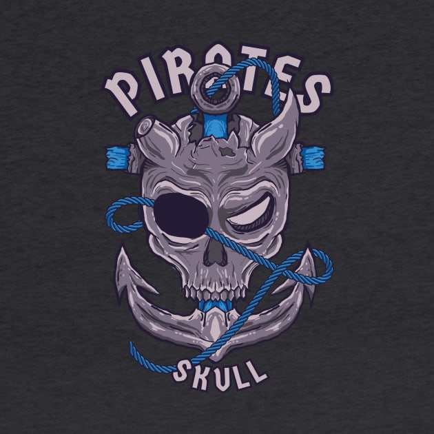 Pirate Skull by xxxbomb